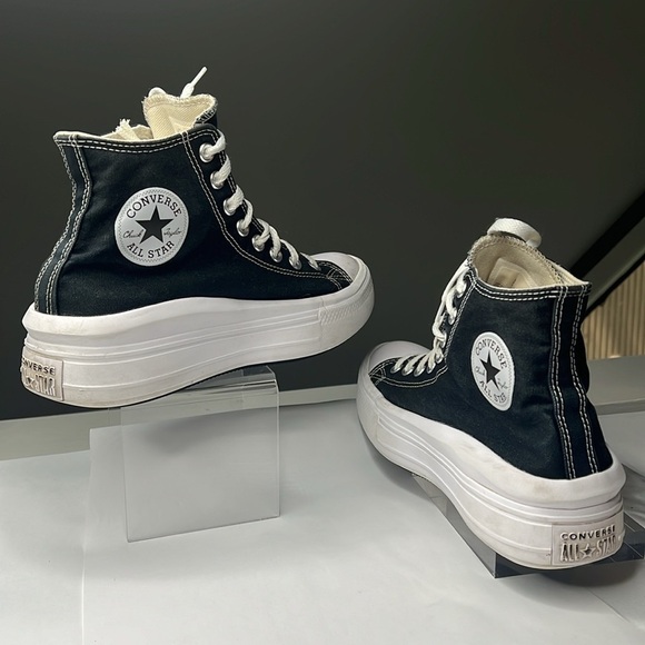 Converse Shoes - Converse Chuck Taylor Sz 10 All Star Move Platform Sneakers Black Canvas